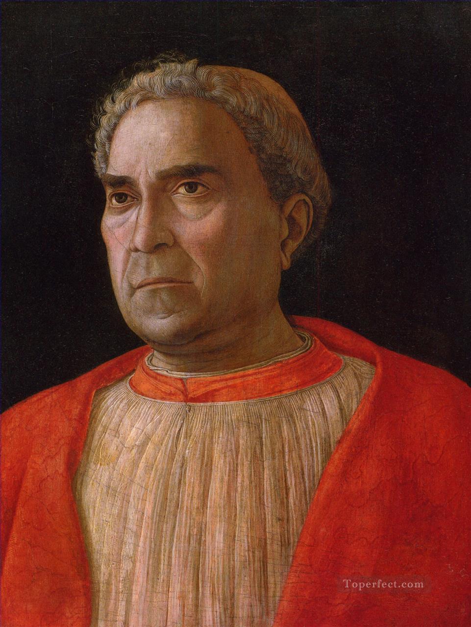 ルドヴィコ・トレビサーノ枢機卿 ルネサンスの画家 アンドレア・マンテーニャ油絵